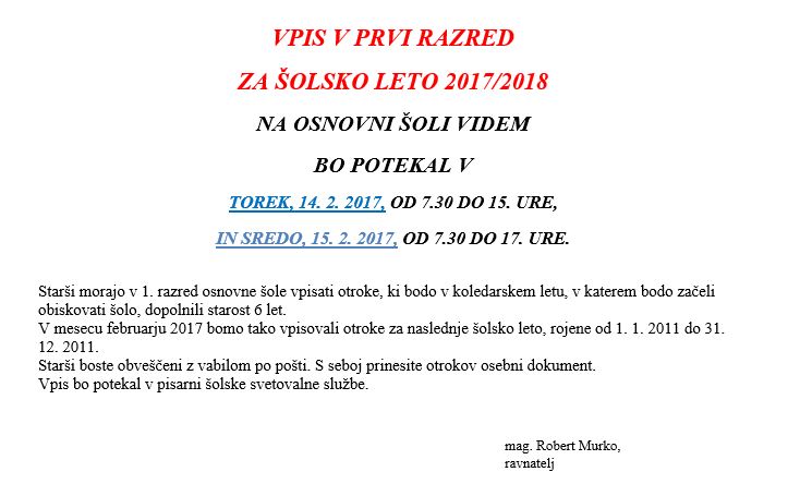 vpis_videm